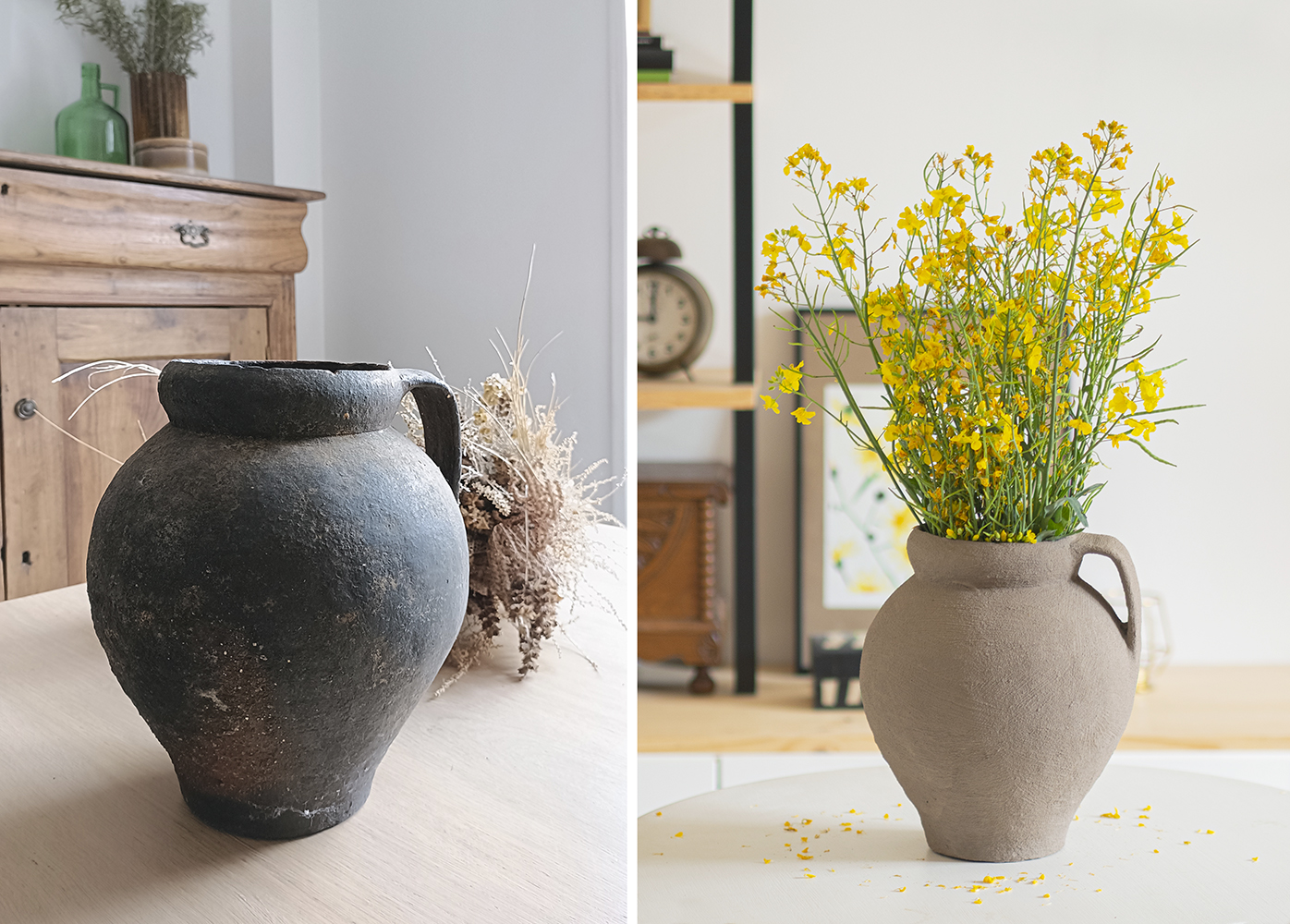 DIY Cómo pintar con efecto cerámica ¡Convertir cristal en barro!2